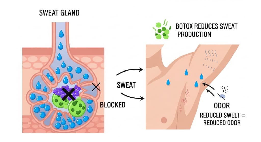 ボトックスの効果と汗・ニオイの関係